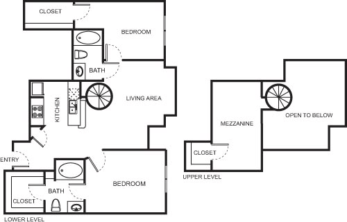 Two Bedroom- 4443 Floorplan Image